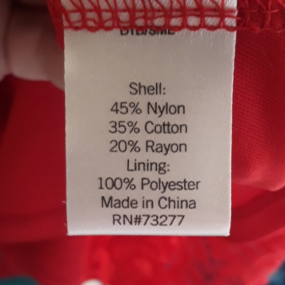 Celebrate The ♥️ 🤍 💙 W/THIS RED LACE FLORAL DRESS APT.9 SZ 14 - Picture 6 of 8